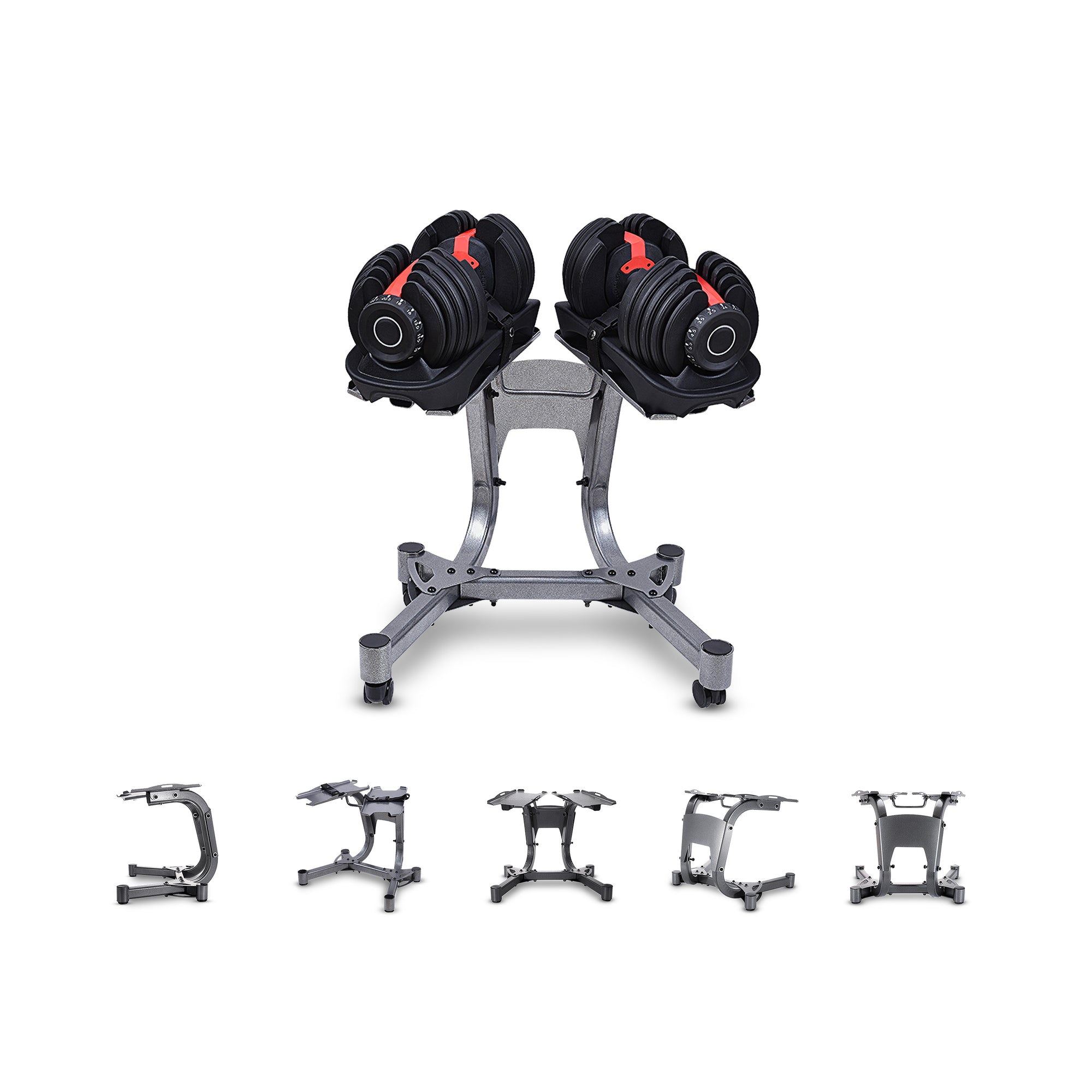 24kg Adjustable Dumbbells + Dumbbells Stand